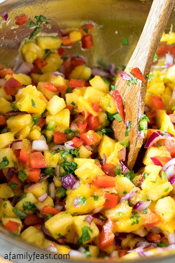 Pineapple Mango Salsa Recipe
 Pineapple Mango Salsa A Family Feast