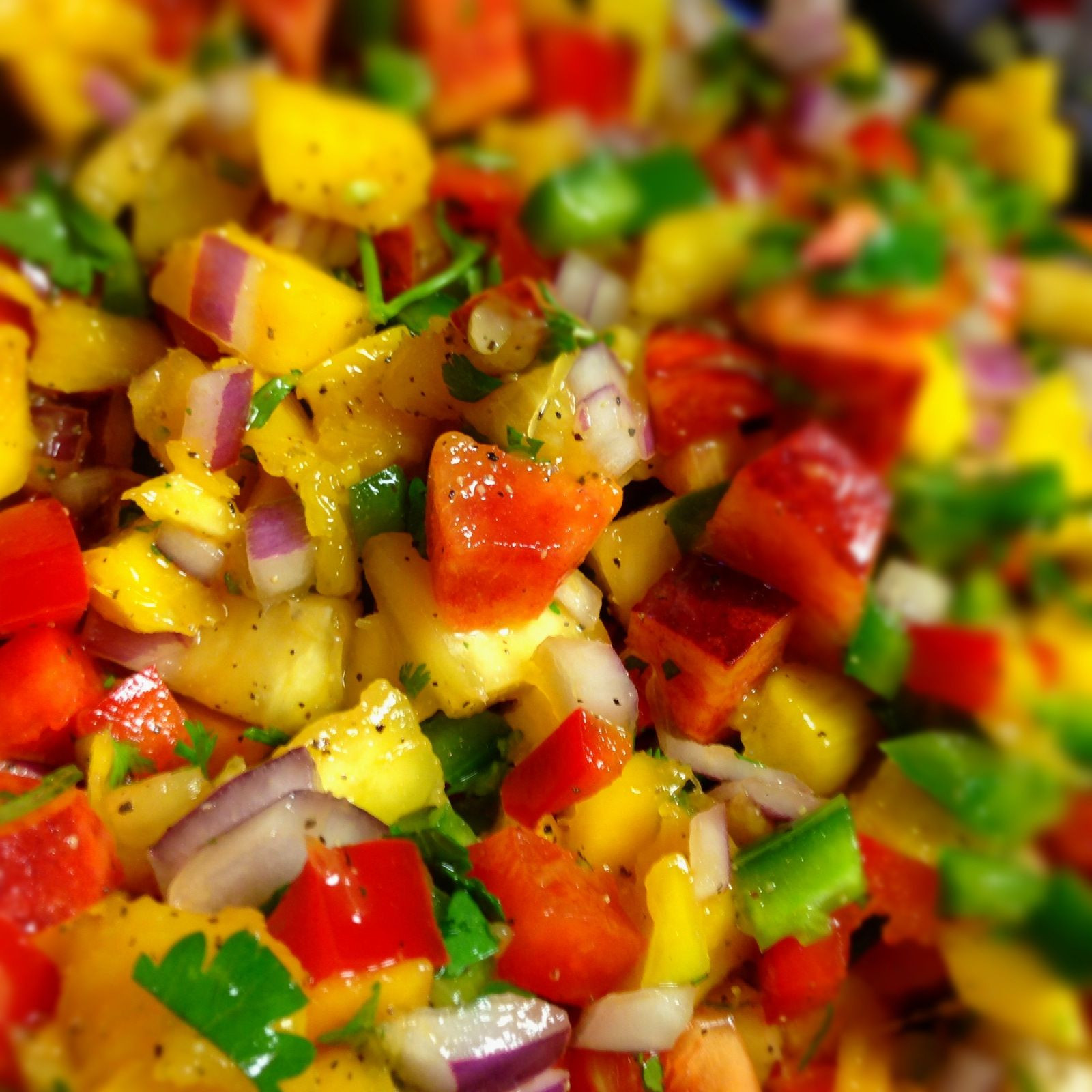 Pineapple Mango Salsa Recipe
 Spicy Peach Pineapple & Mango Salsa with Jalapeno