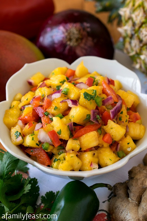 Pineapple Mango Salsa Recipe
 Pineapple Mango Salsa A Family Feast