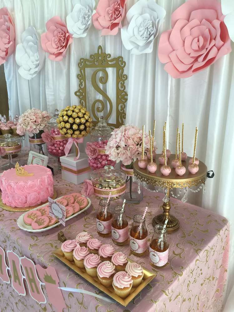 Pink And Gold Baby Shower Decoration Ideas
 Pink and Gold Baby Shower Baby Shower Party Ideas