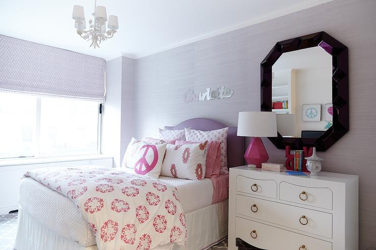 Pink And Purple Kids Room
 Pink and Purple Girls Bedroom Contemporary Girl s Room