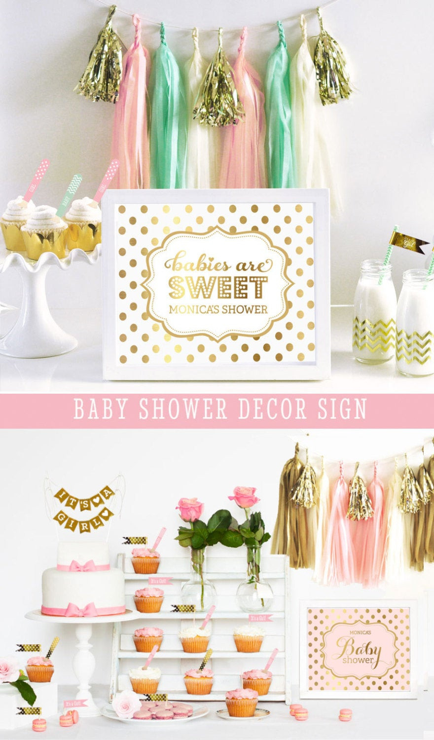 Pink Baby Shower Decorations Ideas
 Pink Baby Shower Decorations Gold Baby Shower Themes for