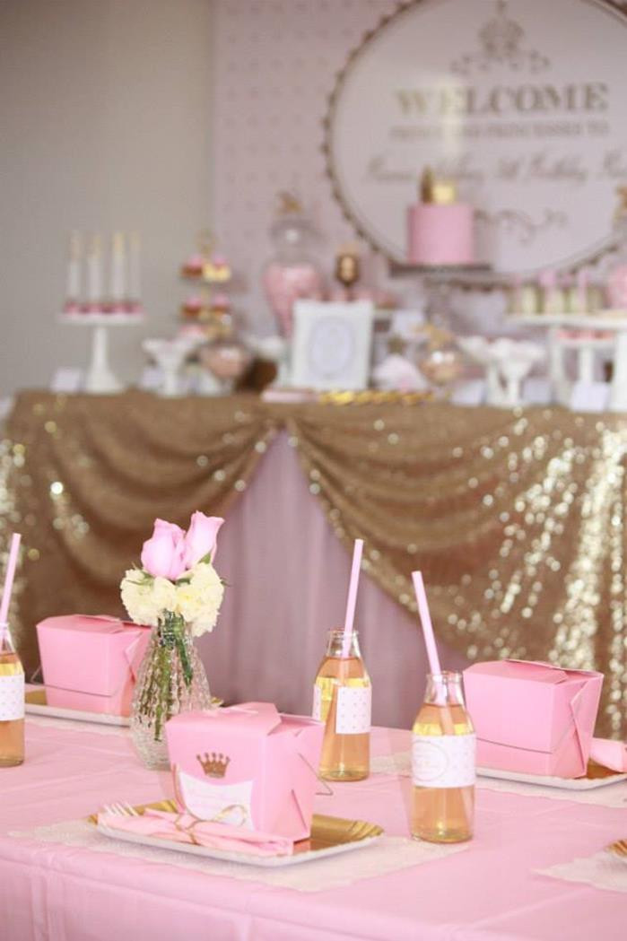 Pink Birthday Party Decorations
 Kara s Party Ideas Pink Gold Royal Princess Party Planning