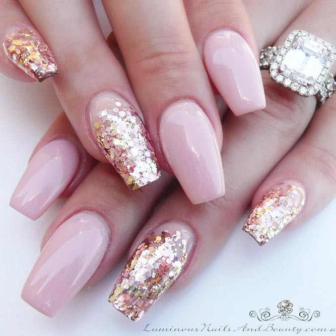 Pink Nails Glitter
 27 Pink Nails Ideas Everyone Should Own