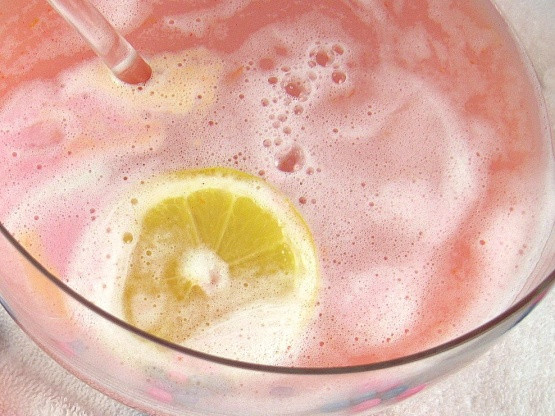 Pink Punch Recipes For Baby Shower
 Baby Shower Pink Cloud Punch Recipe Genius Kitchen