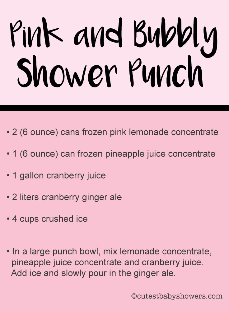 Pink Punch Recipes For Baby Shower
 The Best Baby Shower Punch Recipes