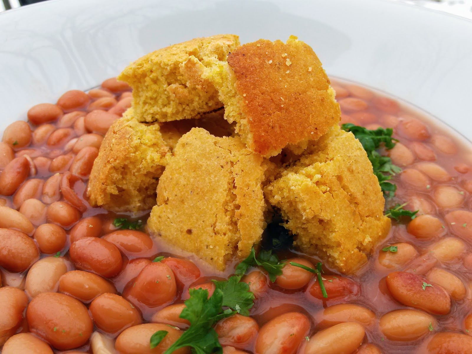 Pinto Beans And Cornbread
 Pinto Beans With Cornbread Croutons Nik Snacks