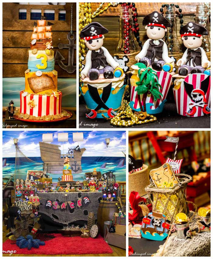 Pirate Theme Kids Party
 Kara s Party Ideas Pirate themed birthday party via Kara