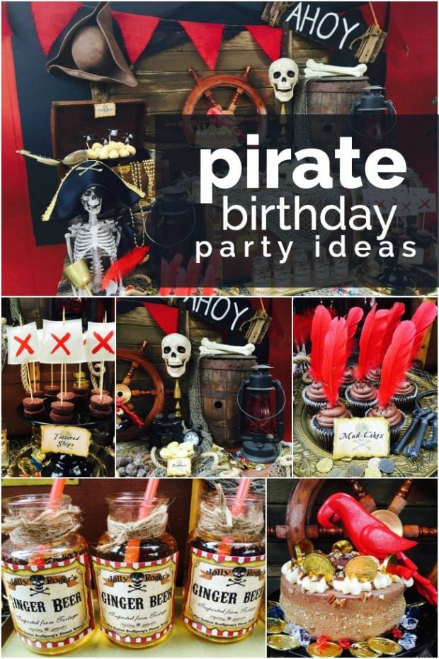 Pirate Theme Kids Party
 Swashbuckling Fun Boy’s Pirate Birthday Party Spaceships