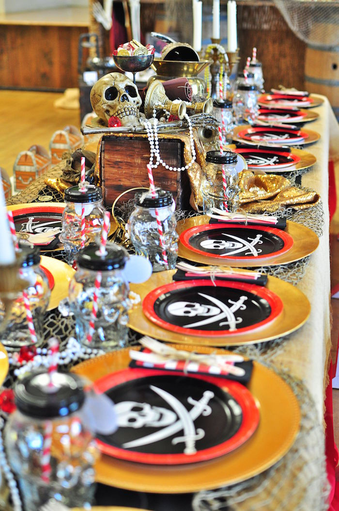 Pirate Theme Kids Party
 Kara s Party Ideas Pirates of the Caribbean Birthday Party