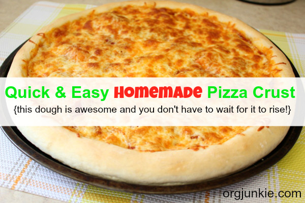 Pizza Dough Recipe Easy
 Quick and easy homemade pizza crust recipe