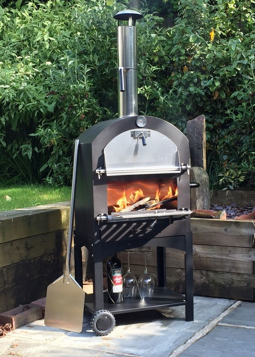 Pizza Oven Backyard
 Cove Outdoor Pizza Oven BBQ Smoker Stainless Steel Oven