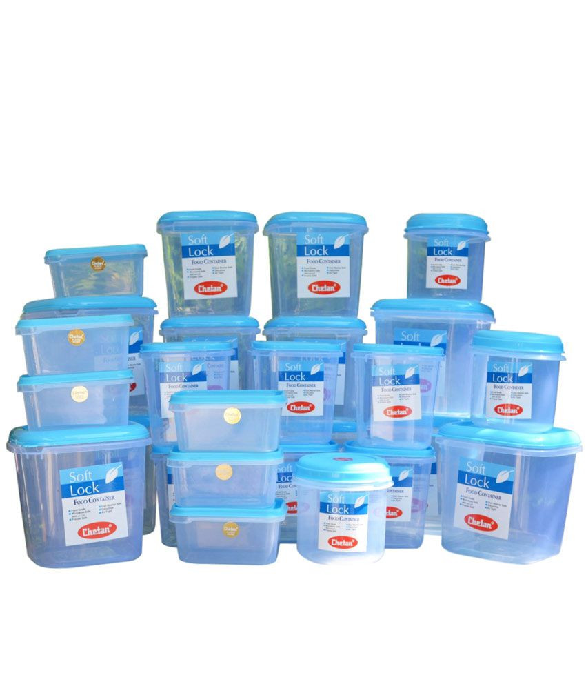 Plastic Kitchen Storage Containers
 Chetan Plastic Kitchen Storage Containers Airtight 27 Pc
