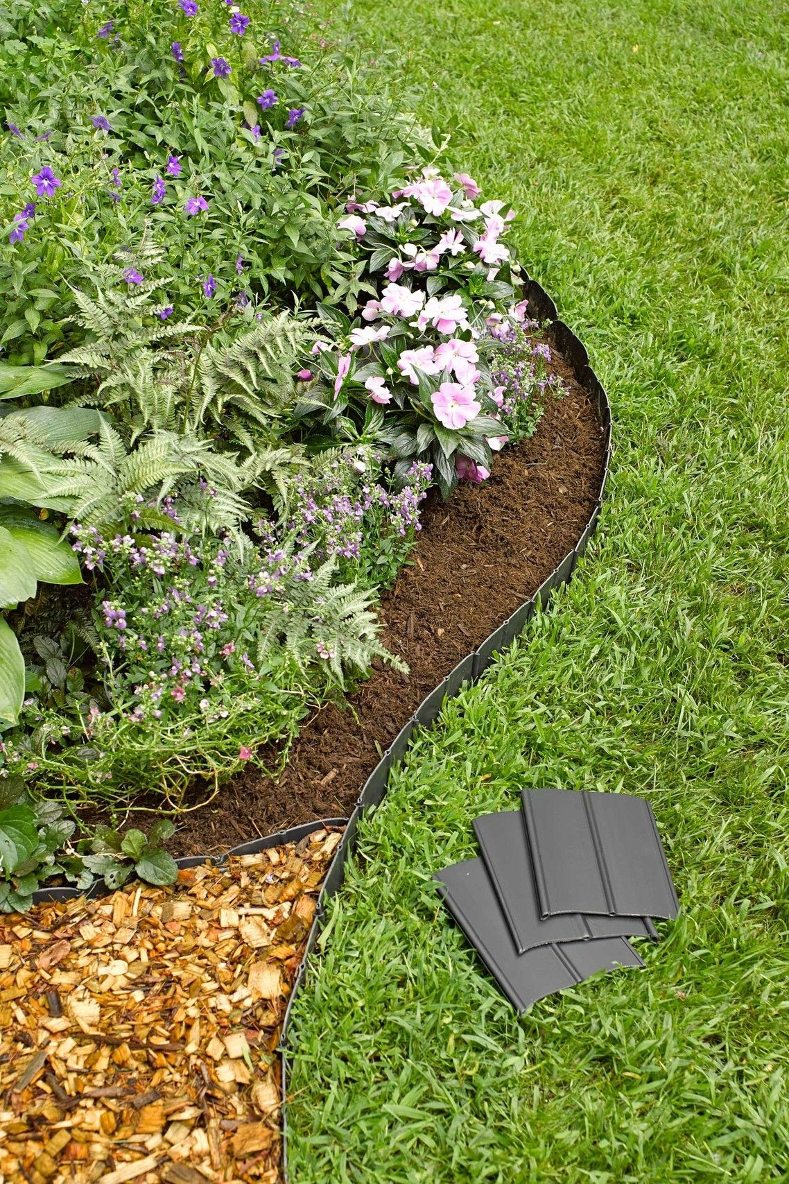 Plastic Landscape Edging
 Pound In Plastic Landscape Edging Lawn Edging