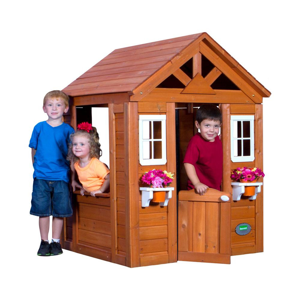 Play House For Kids Outdoor
 Backyard Discovery Timberlake All Cedar Playhouse