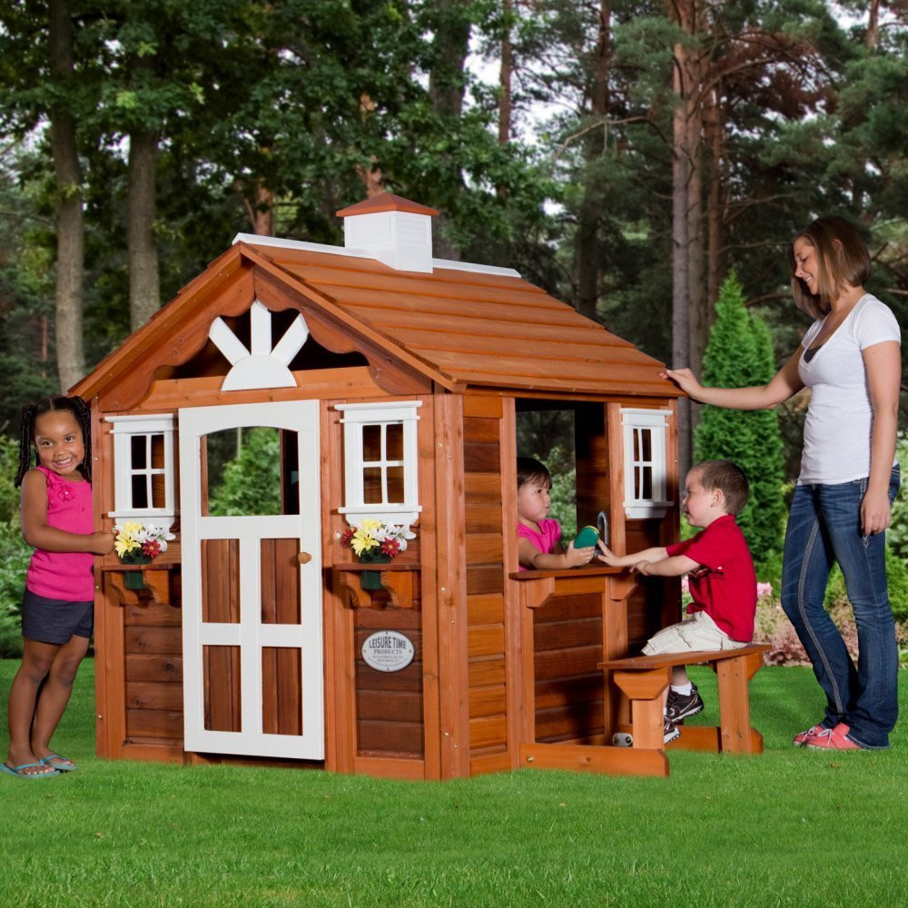 Play House For Kids Outdoor
 Adorable Outdoor Wood Cottage Playhouses for Kids