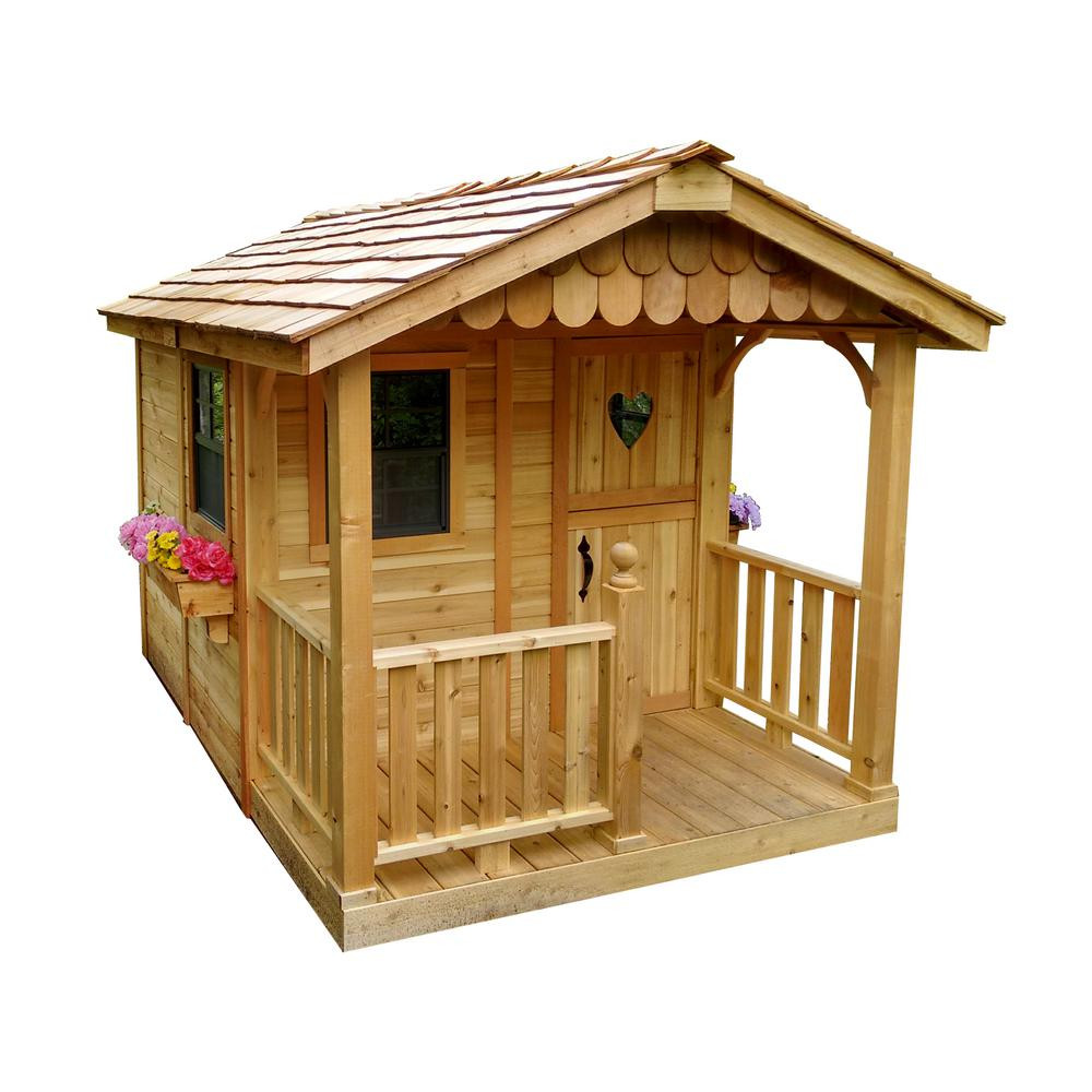 Play House For Kids Outdoor
 Outdoor Living Today 6 ft x 9 ft Sunflower Playhouse
