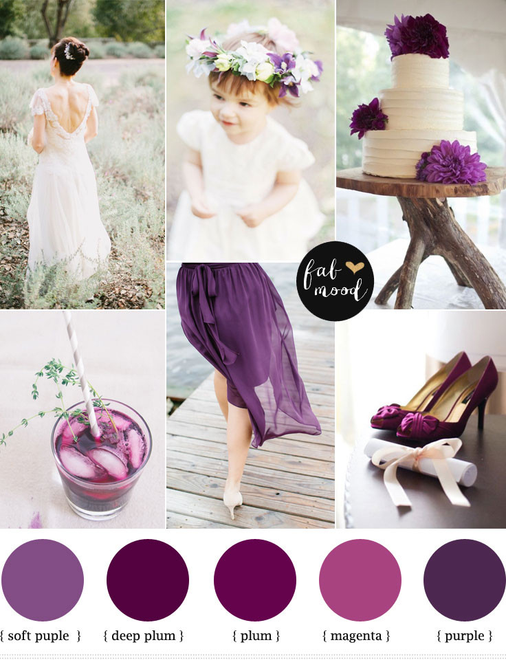 Plum Wedding Color Schemes
 plum purple wedding colours wedding inspiration