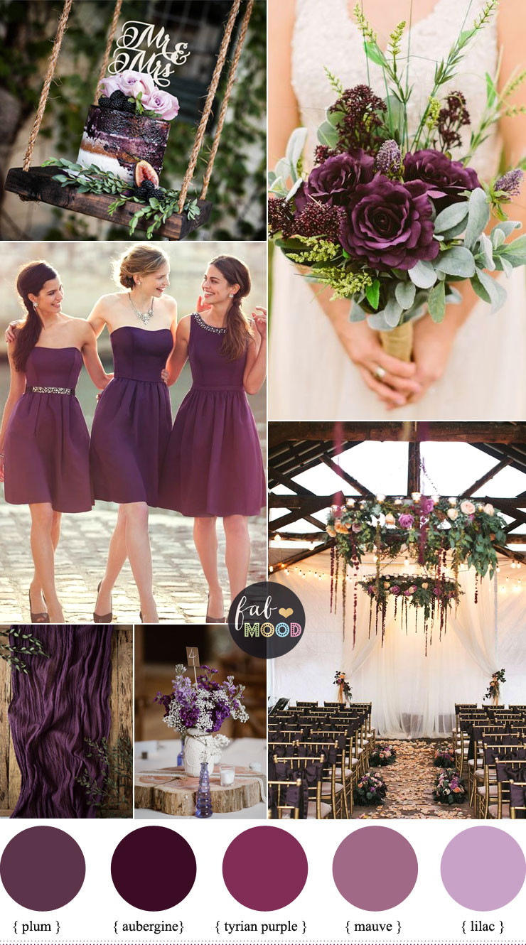 Plum Wedding Color Schemes
 Plum Wedding Color For Rustic Wedding lilac mauve wedding