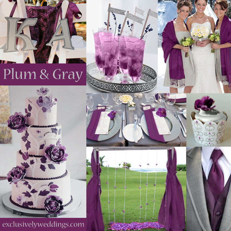 Plum Wedding Color Schemes
 Plum Wedding Color Four Fantastic Choices