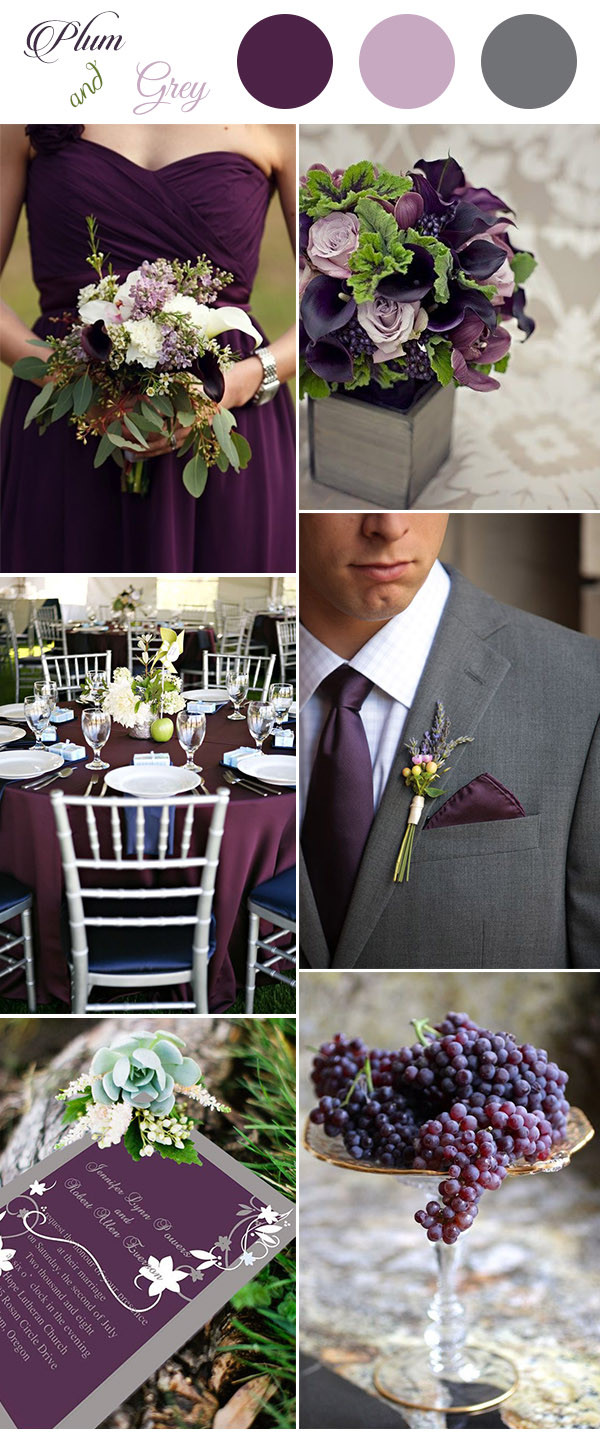 Plum Wedding Color Schemes
 Get Inspired By These Awesome Plum Purple Wedding Color