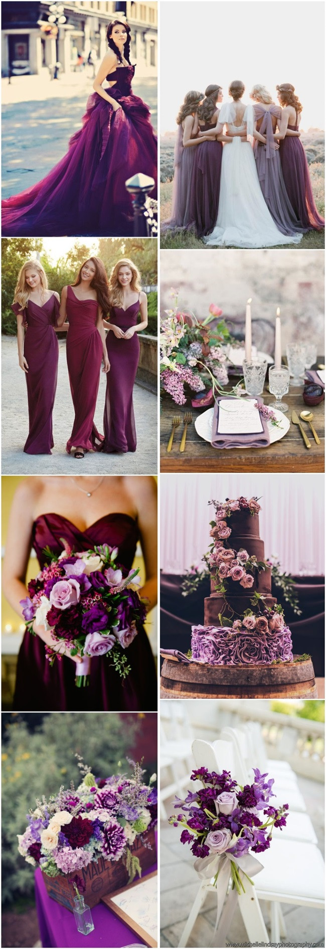 Plum Wedding Color Schemes
 45 Plum Purple Wedding Color Ideas Deer Pearl Flowers