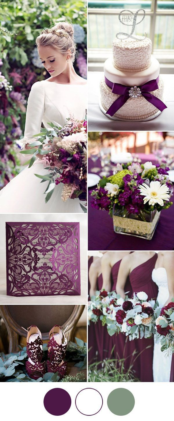 Plum Wedding Color Schemes
 7 Popular Wedding Color Schemes for Elegant Weddings
