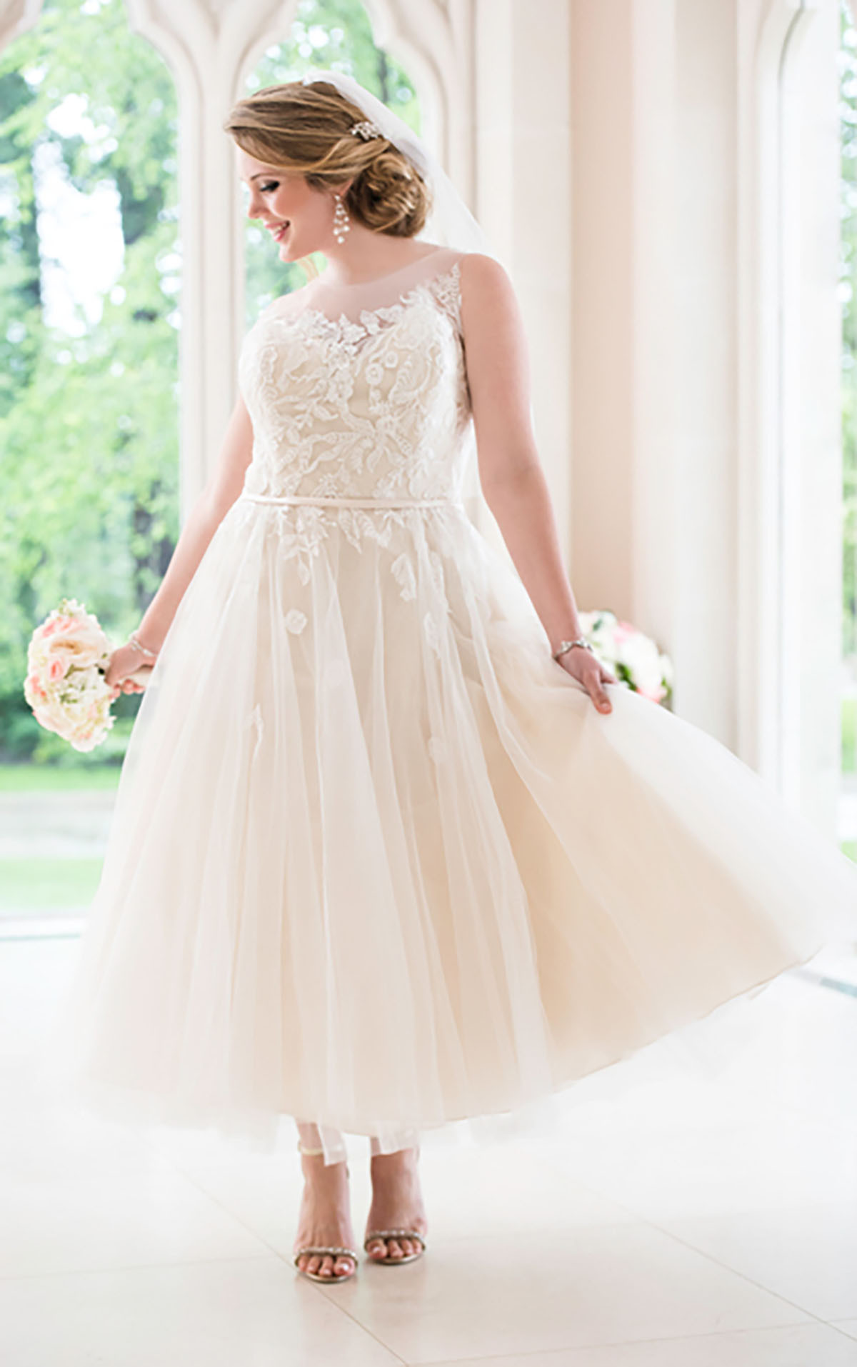 20 Best Plus Size Tea Length Wedding Dresses With Sleeves Home Family Style And Art Ideas