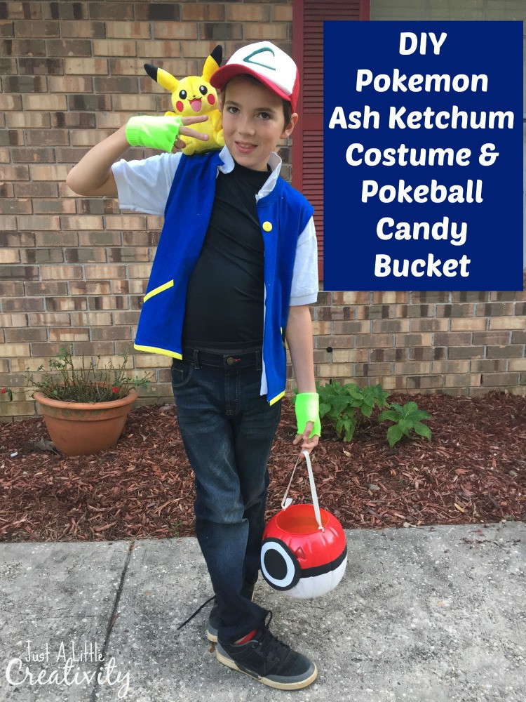 Pokemon Costumes DIY
 DIY Pokemon Ash Ketchum Costume & Pokeball Candy Bucket
