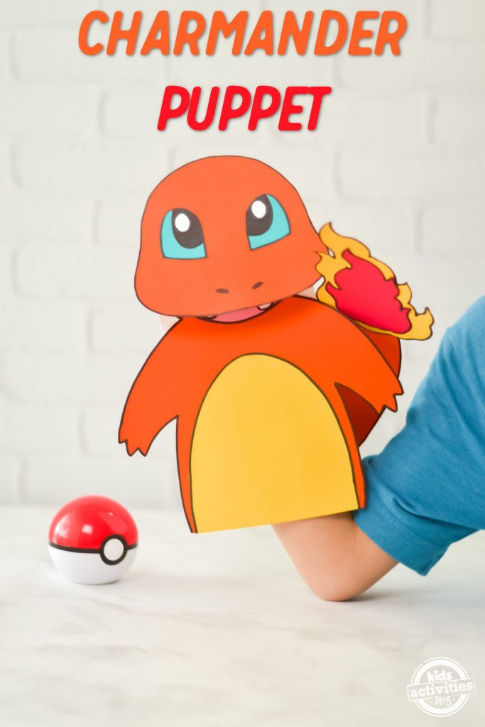 Pokemon Crafts For Kids
 Charmander Puppet