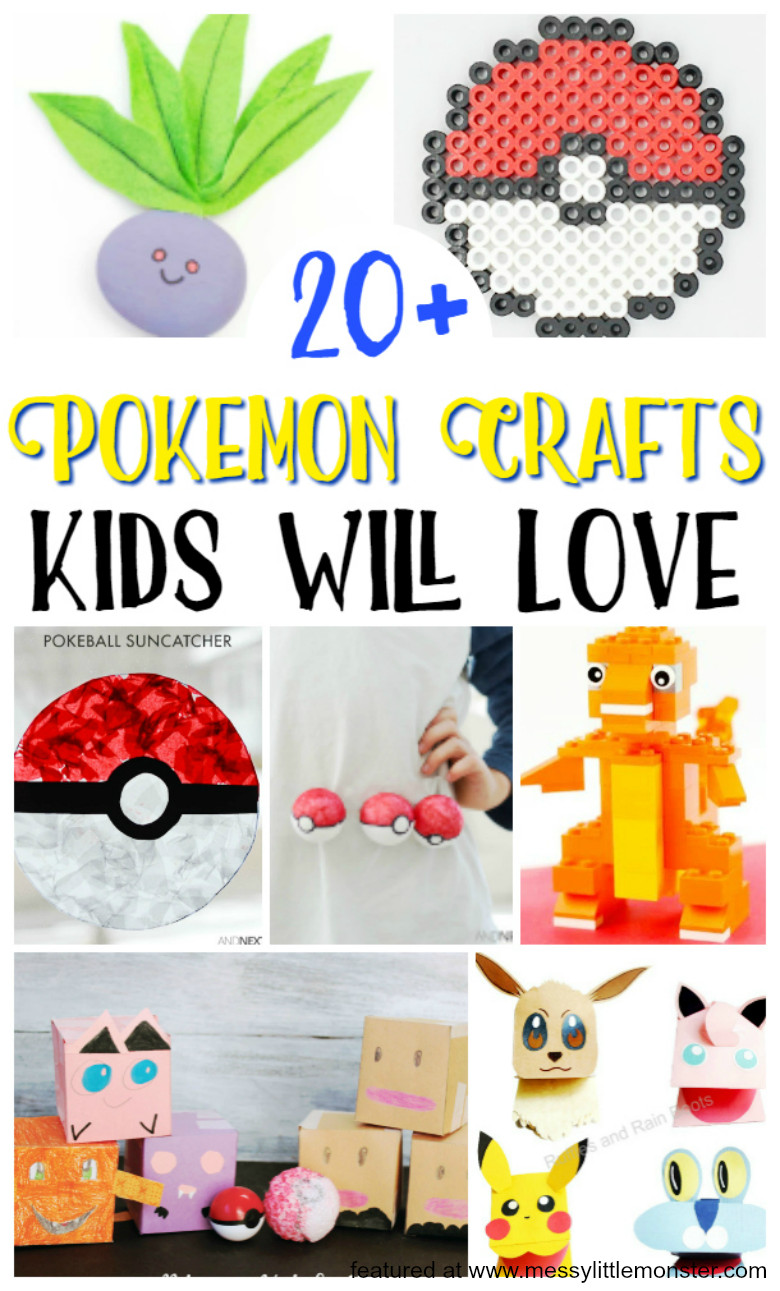 Pokemon Crafts For Kids
 Pokemon crafts for kids over 20 pokemon ideas Messy