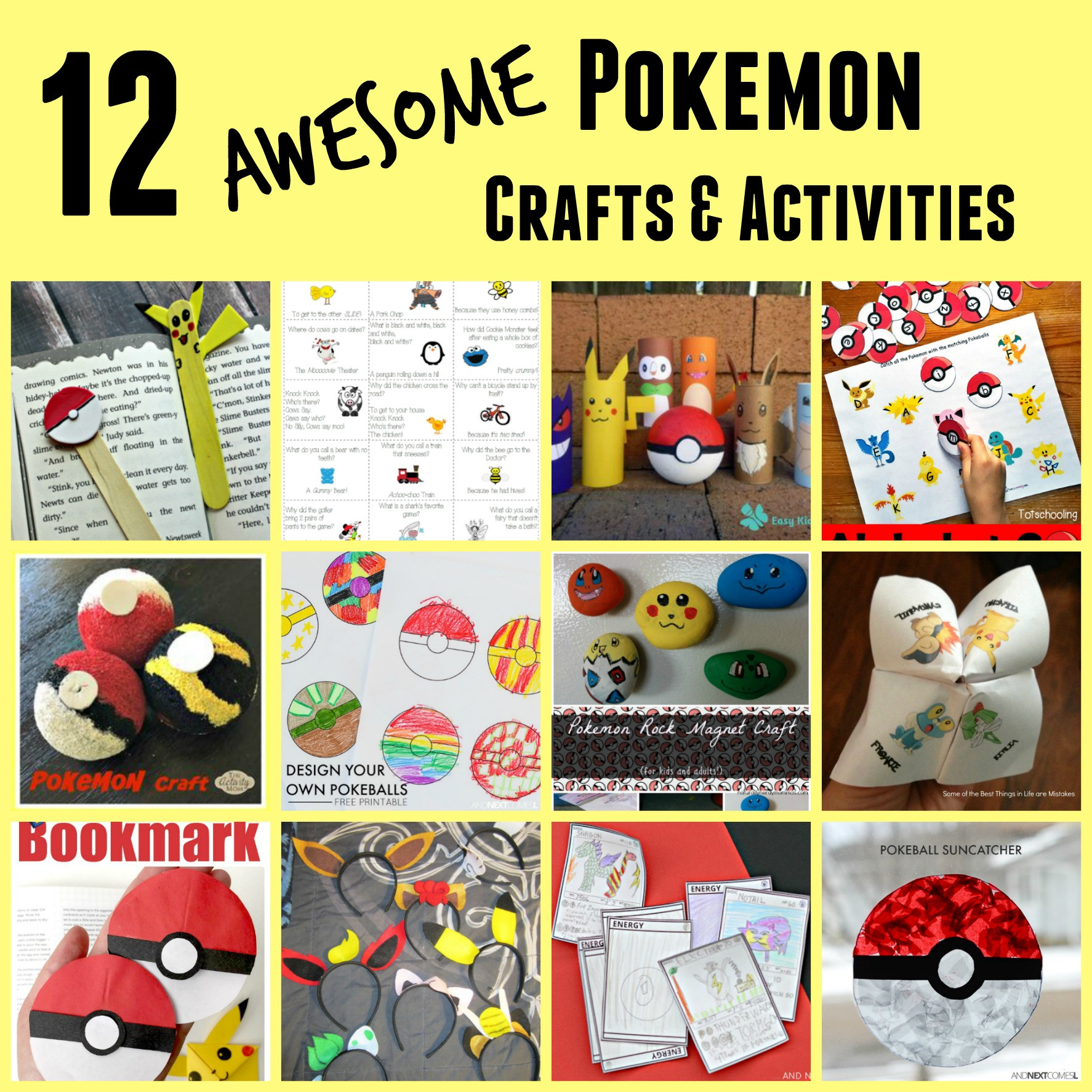 Pokemon Crafts For Kids
 The Activity Mom Pokemon Crafts and Activities for Kids