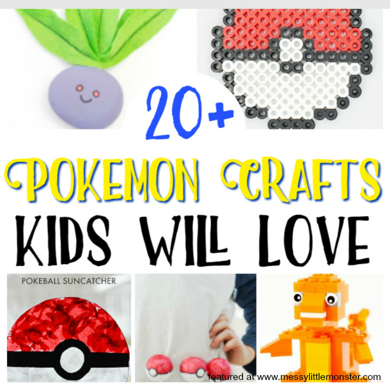 Pokemon Crafts For Kids
 Pokemon crafts for kids over 20 pokemon ideas Messy