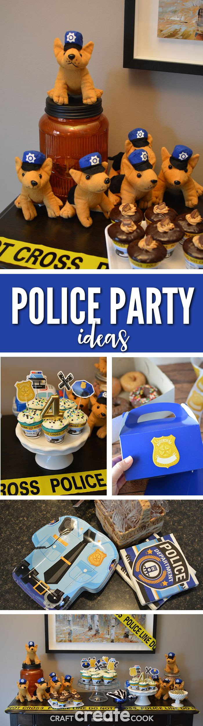 Police Birthday Party Supplies
 Police Birthday Party Ideas