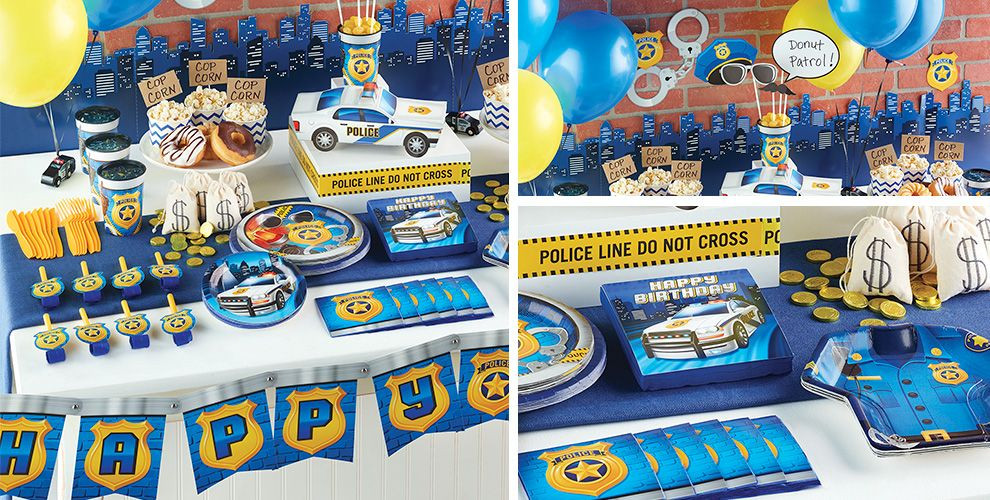 Police Birthday Party Supplies
 Police Birthday Party Supplies Police Birthday Party