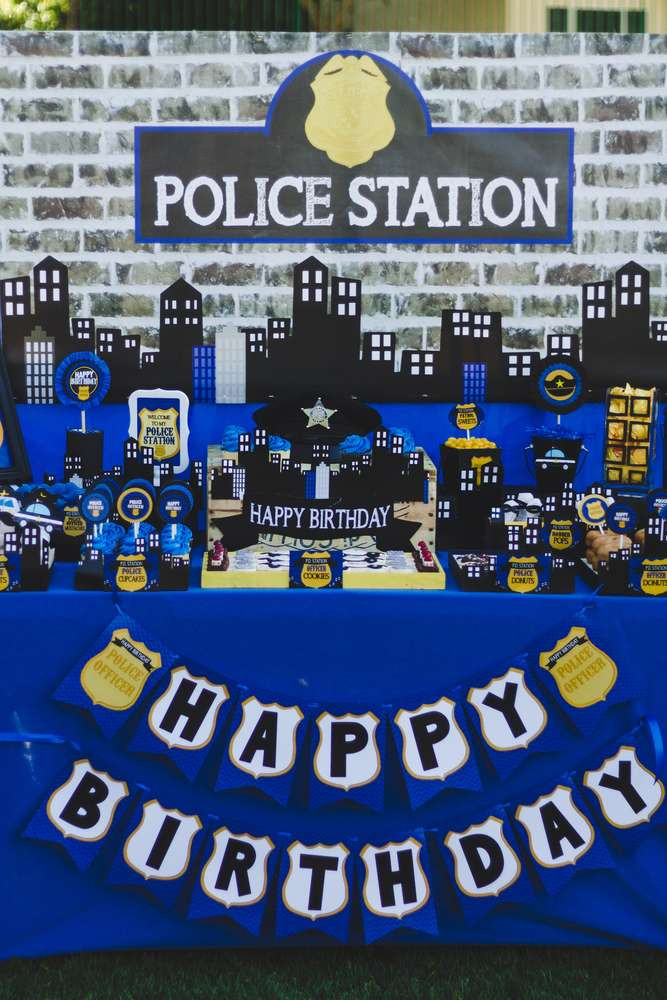 Police Birthday Party Supplies
 Southern Blue Celebrations POLICE LAW ENFORCEMENT PARTY