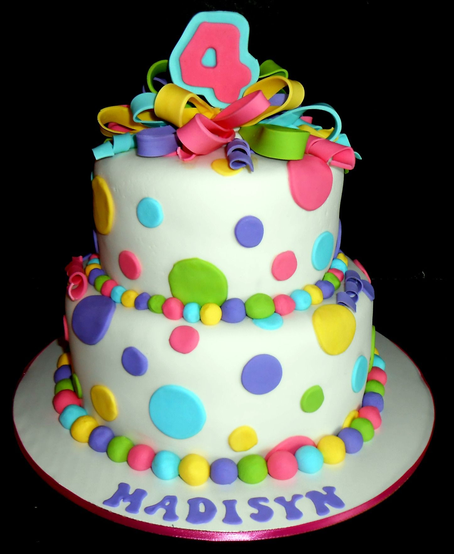 Polka Dot Birthday Cake
 POLKA DOTS CAKE