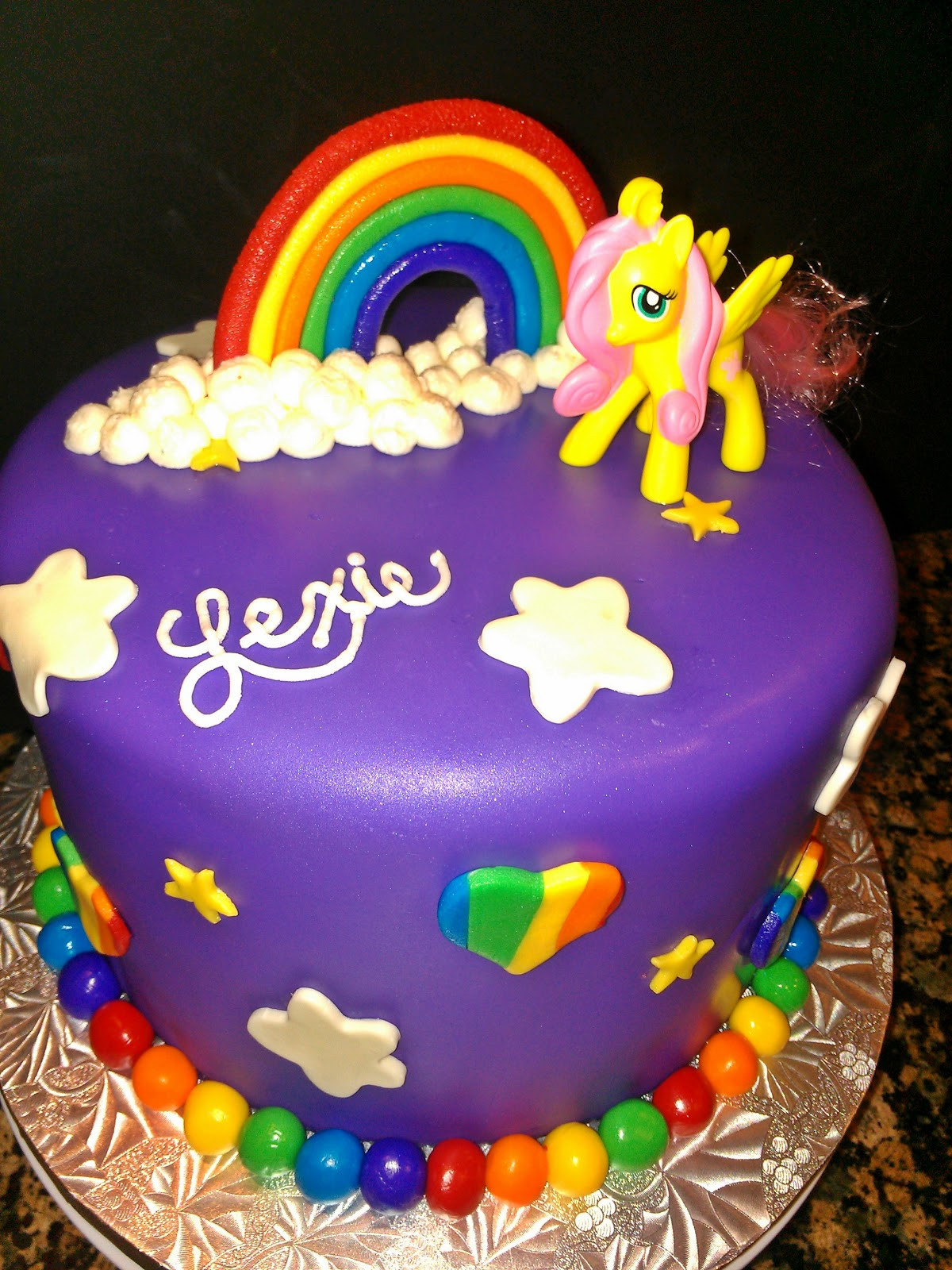 Pony Birthday Cake
 padicakes My Little Pony Rainbow Cake