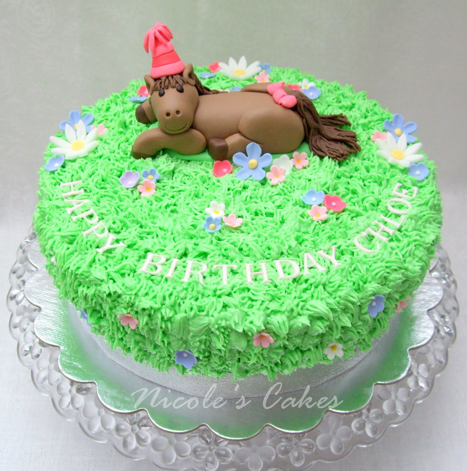 Pony Birthday Cake
 Confections Cakes & Creations Pretty Pony Party Cake