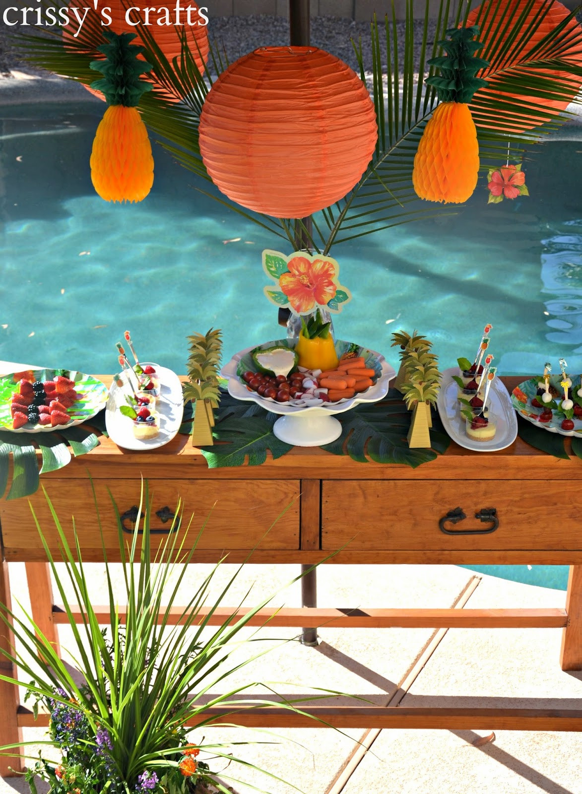 Pool Party Craft Ideas
 Crissy s Crafts Luau Party Ideas