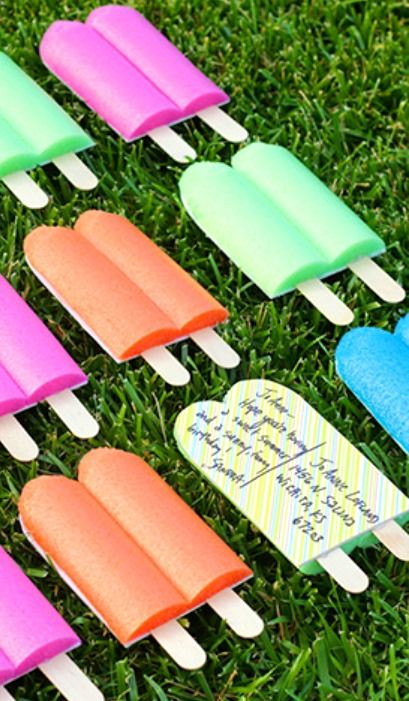 Pool Party Craft Ideas
 Postal popsicles