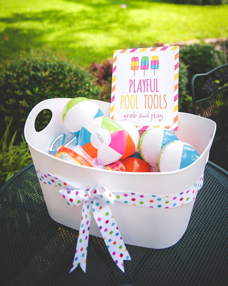 Pool Party Favor Ideas
 Bright & Modern Popsicle Pool Party 2nd Birthday