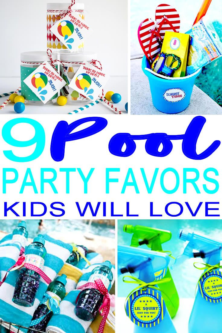 Pool Party Favors For Kids
 9 pletely Awesome Pool Party Favor Ideas