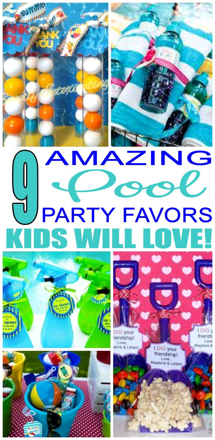 Pool Party Favors For Kids
 Pool Party Favor Ideas