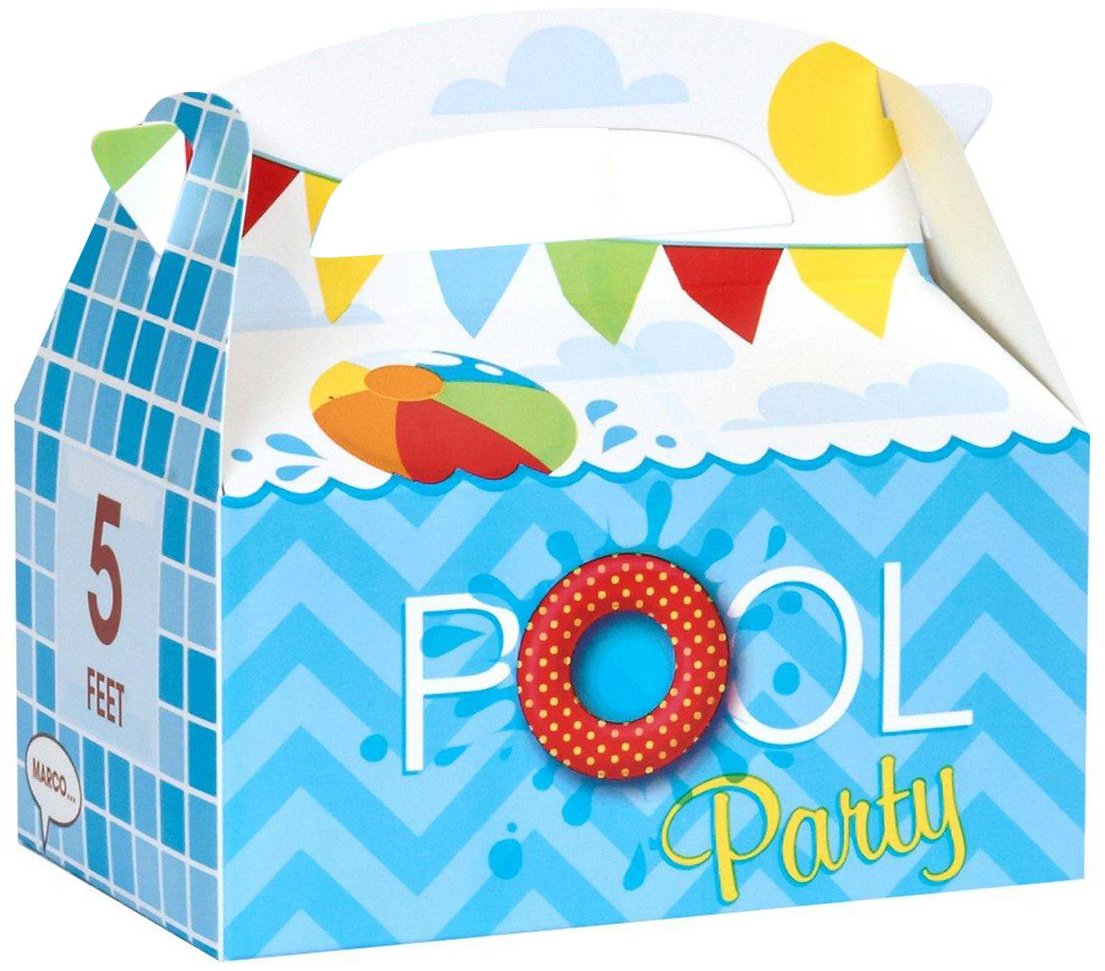 Pool Party Favors Ideas
 Splashin Pool Party Empty Favor Boxes PartyBell