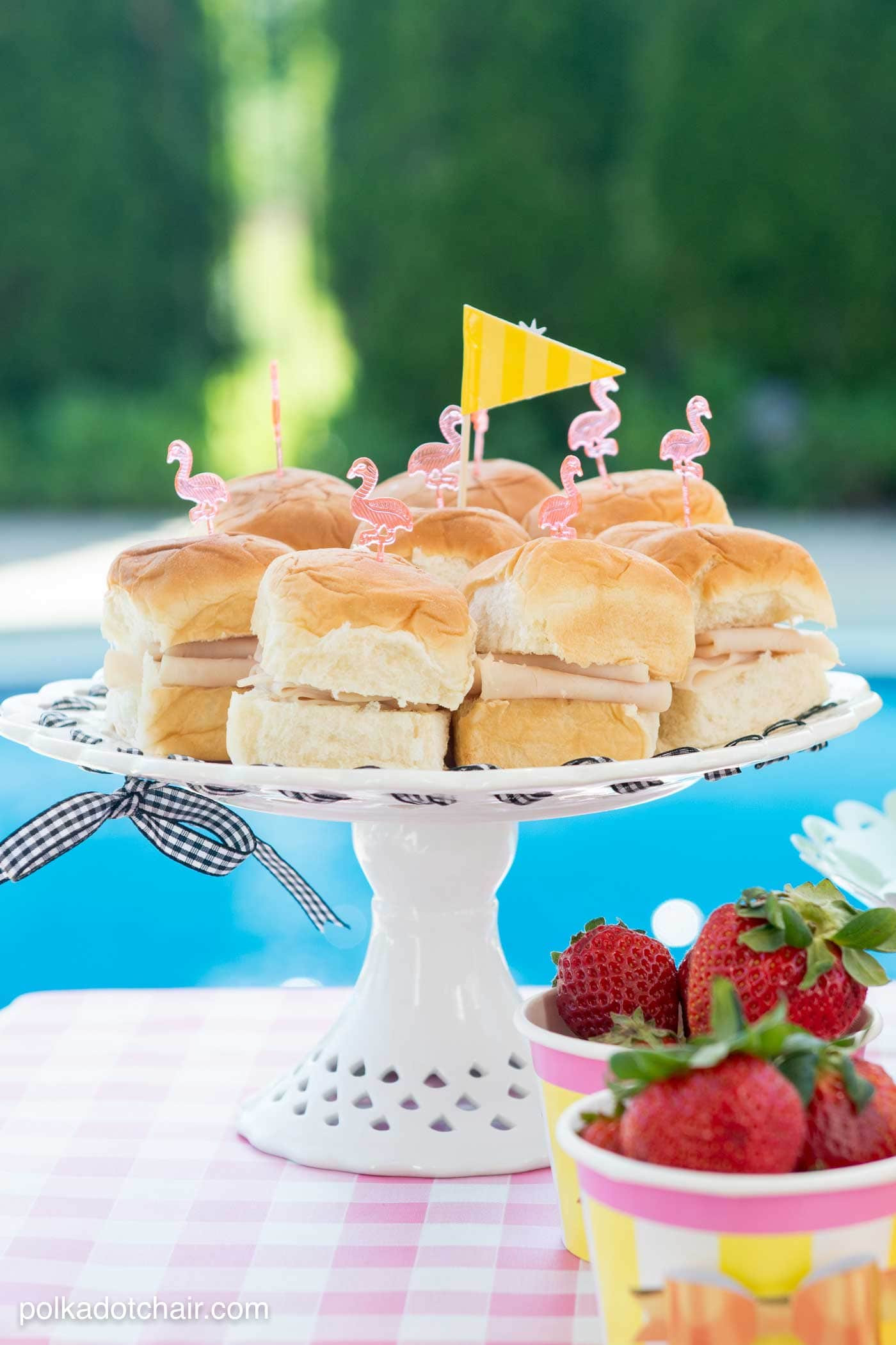 Pool Party Menu Ideas
 Summer Backyard Flamingo Pool Party Ideas The Polka Dot