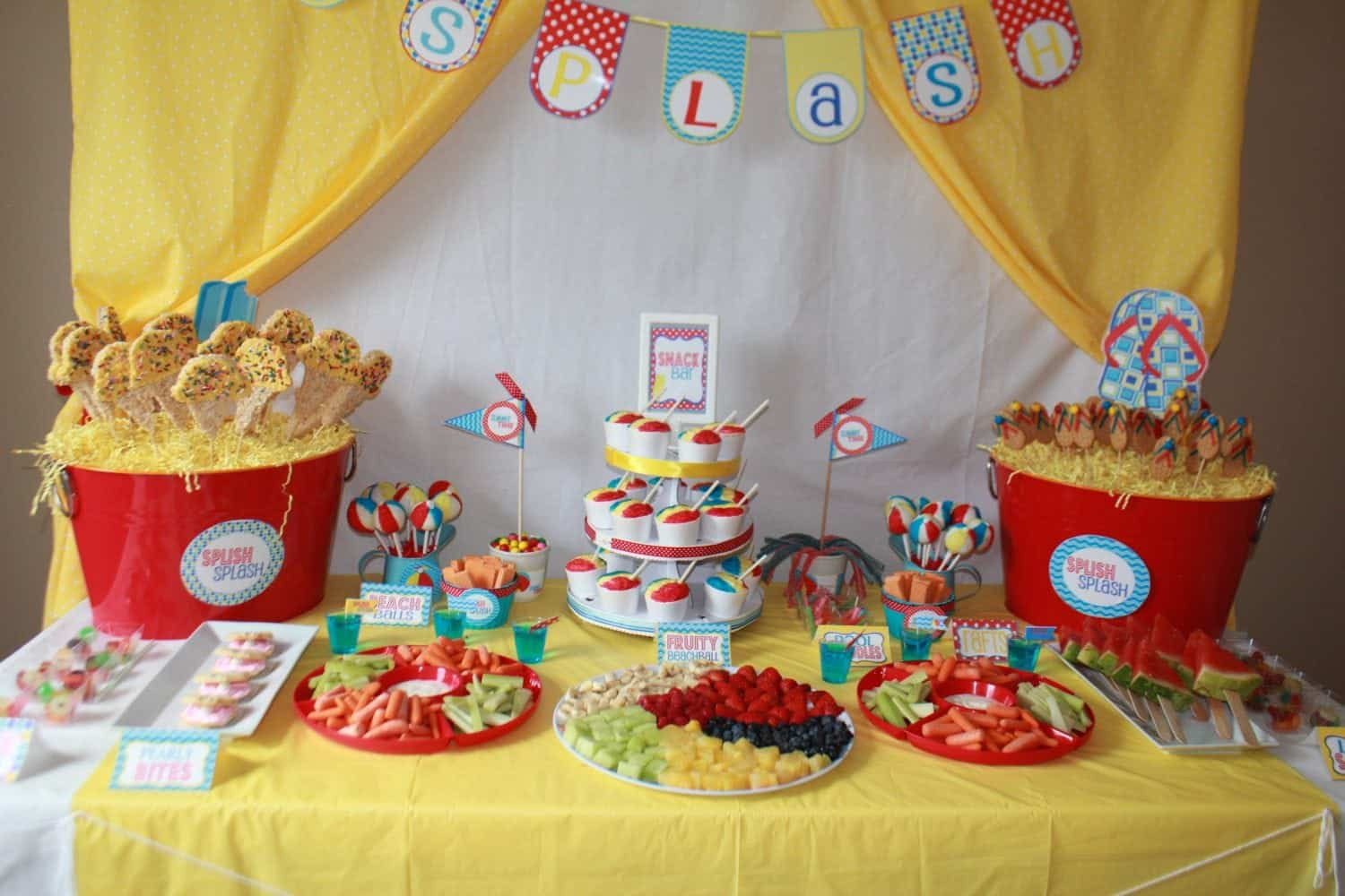 Pool Party Menu Ideas
 Pool Party Splish Splash Bash Mimi s Dollhouse