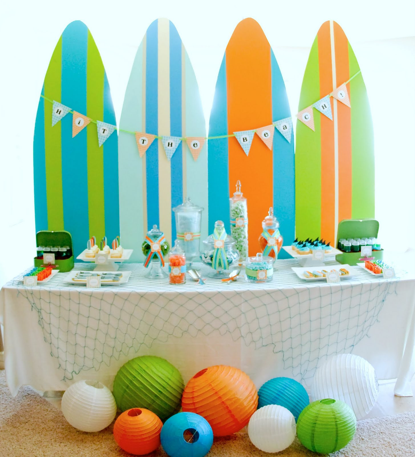 Pool Party Theme Ideas
 Kara s Party Ideas Surf s Up Summer Pool Party