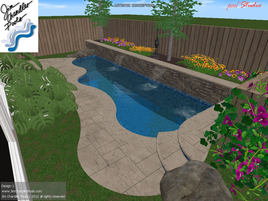 Pools For Small Backyard
 Swimming Pool Design Big Ideas for small yards