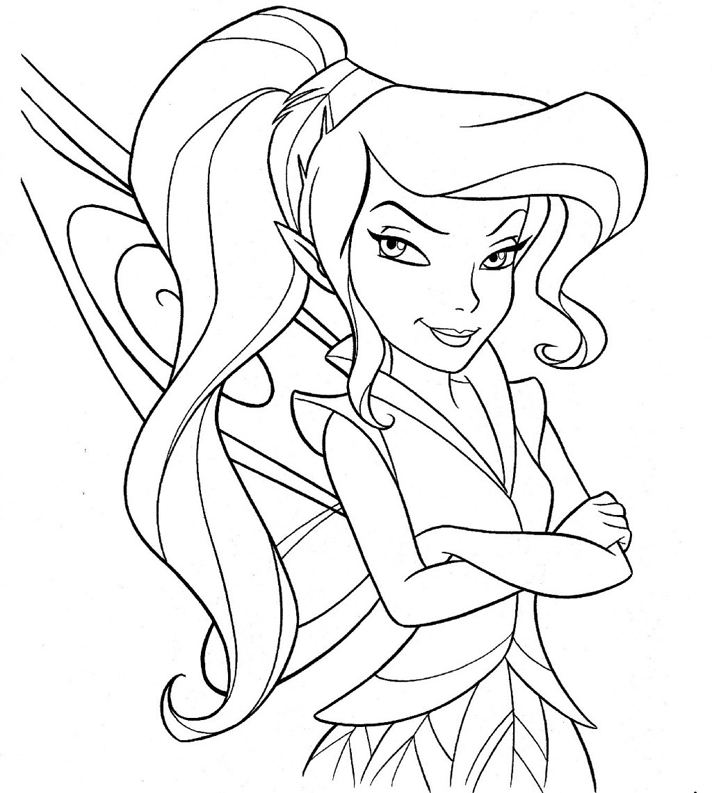 Popular Coloring Pages For Kids
 Free Printable Disney Fairies Coloring Pages For Kids